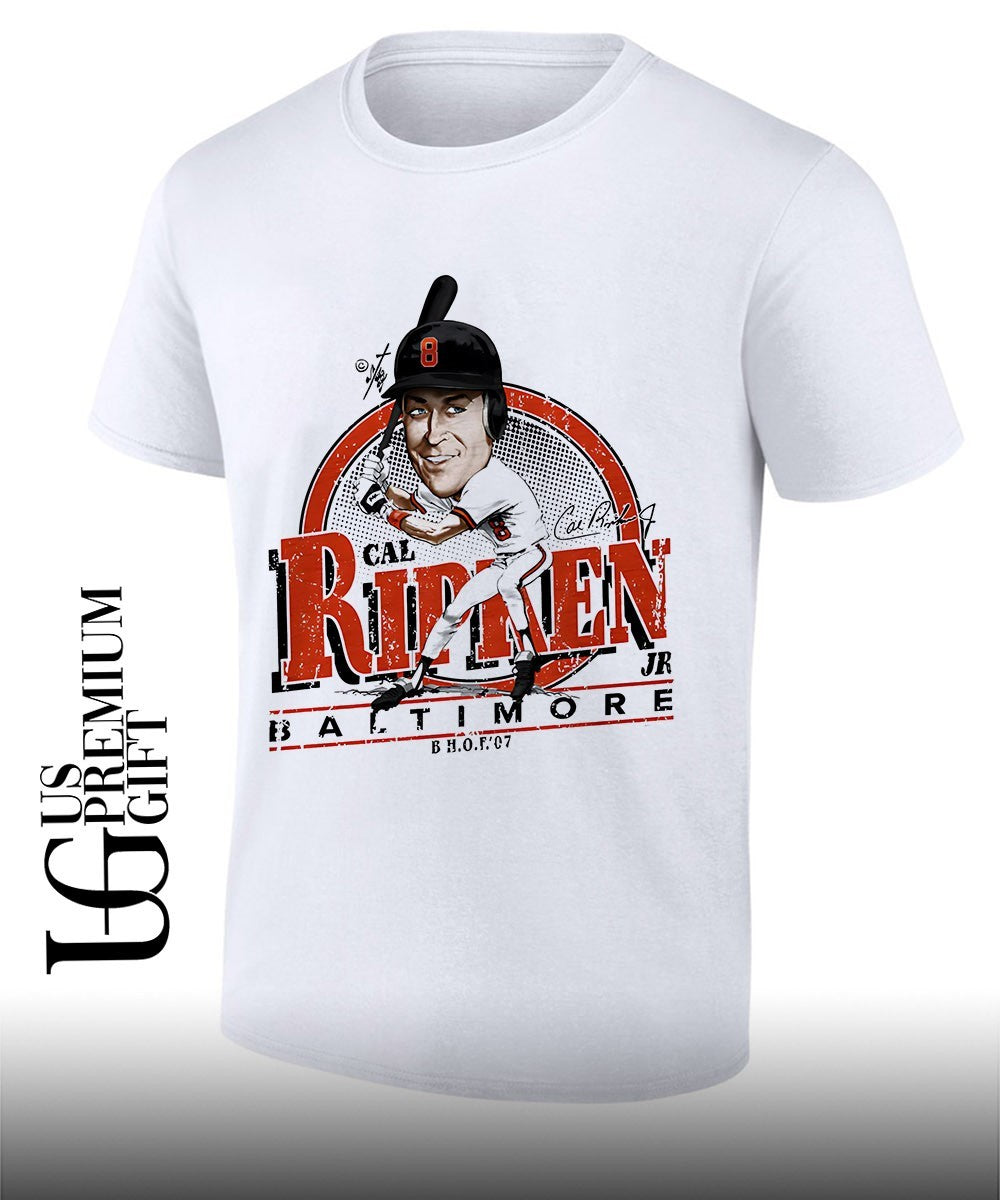 Carl Ripken Jr. Baltimore Orioles MLB signature caricature shirt Unisex T-shirt, Sweatshirt, Hoodie, Long Sleeve Tee - T-Shirt, Sweatshirt, Hoodie