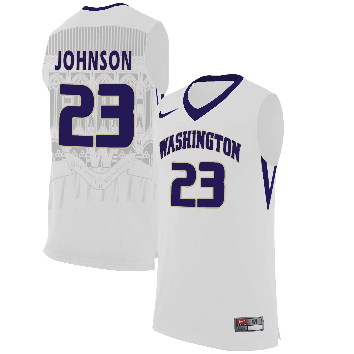 Carlos Johnson 23 White College Football Jersey football jersey product view 1