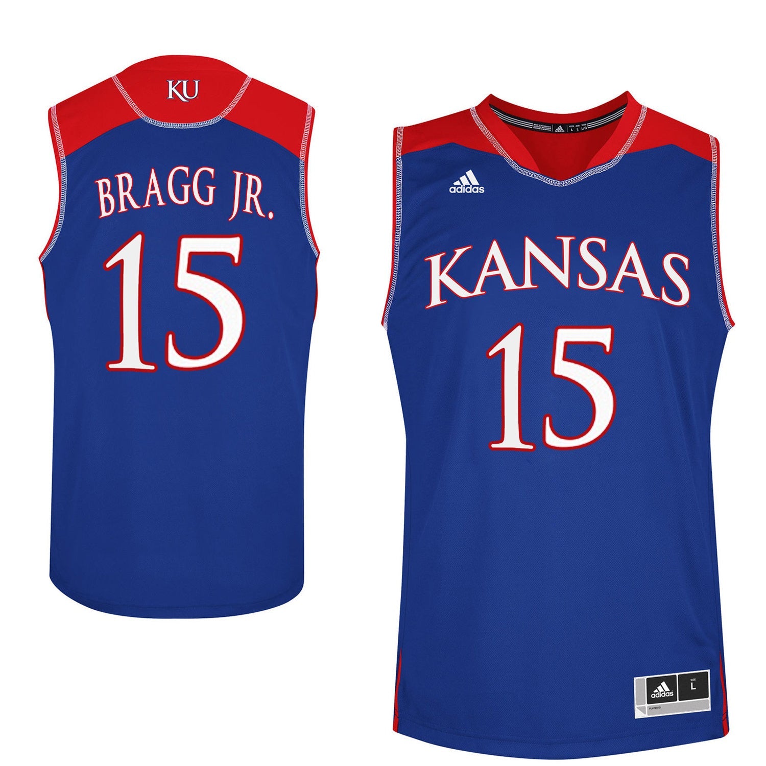 Carlton Bragg Jr. 15 Blue College Football Jersey football jersey product view 1