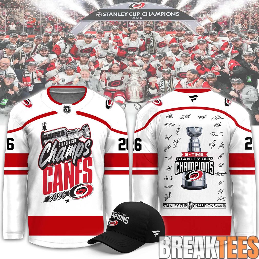 Carolina Hurricanes 2026 Stanley Cup Champions Limited Signed Hockey Jersey Unisex T-shirt, Sweatshirt, Hoodie, Long Sleeve Tee - T-Shirt, Sweatshirt, Hoodie