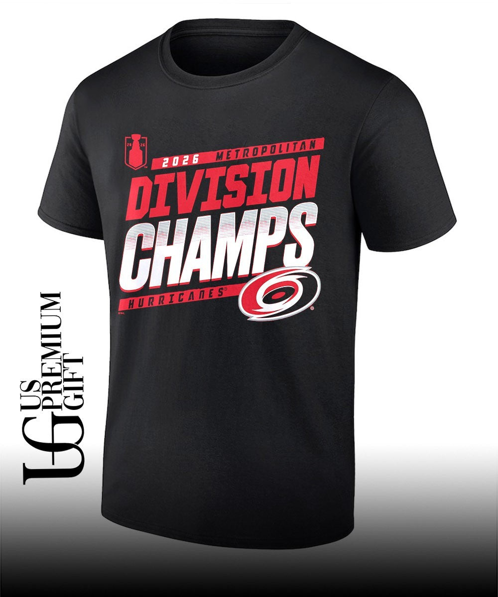 Carolina Hurricanes NHL 2026 Metropolitan Division Champions shirt Unisex T-shirt, Sweatshirt, Hoodie, Long Sleeve Tee - T-Shirt, Sweatshirt, Hoodie