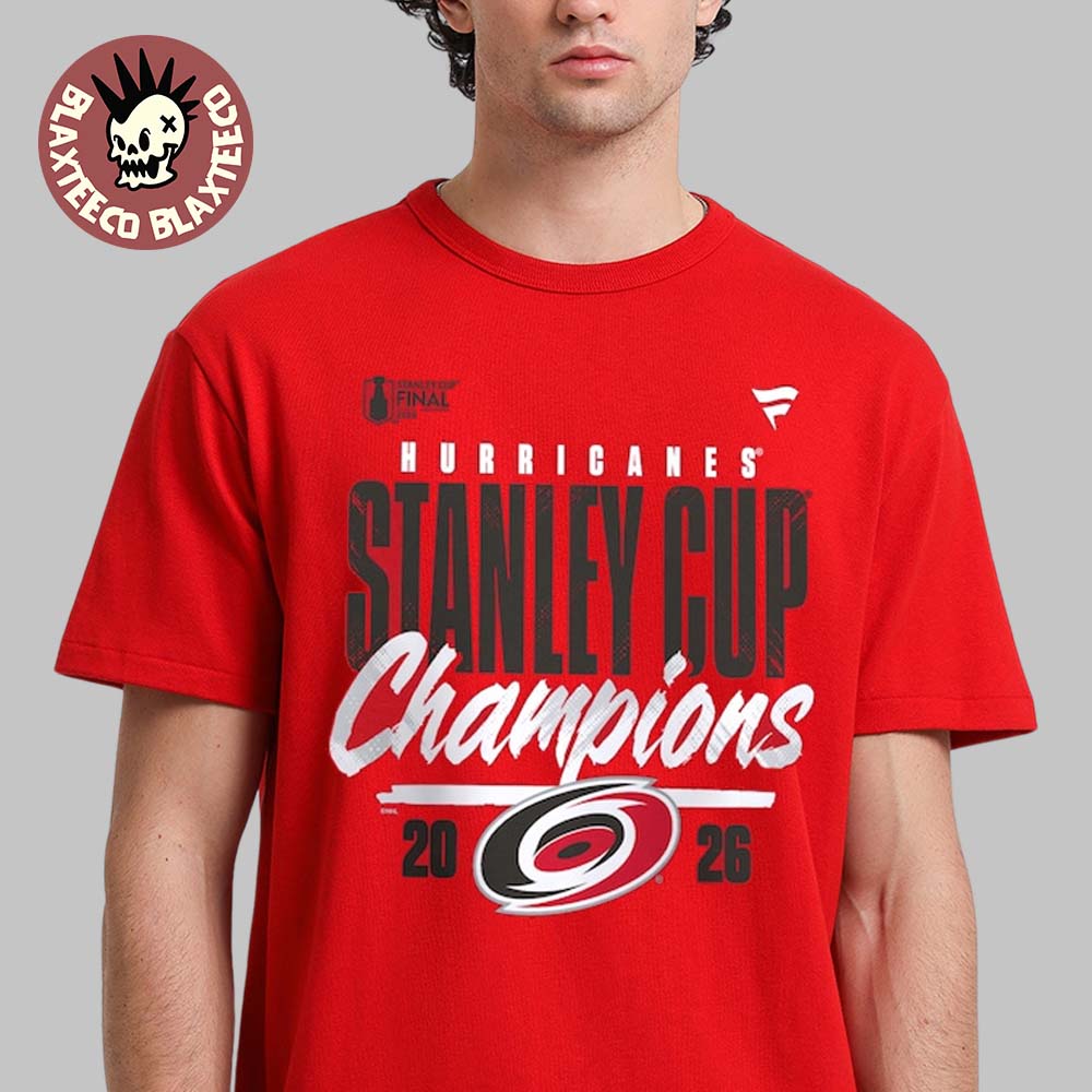 Carolina Hurricanes Red 2026 Stanley Cup Champions Logo T-Shirt Unisex T-shirt, Sweatshirt, Hoodie, Long Sleeve Tee - T-Shirt, Sweatshirt, Hoodie