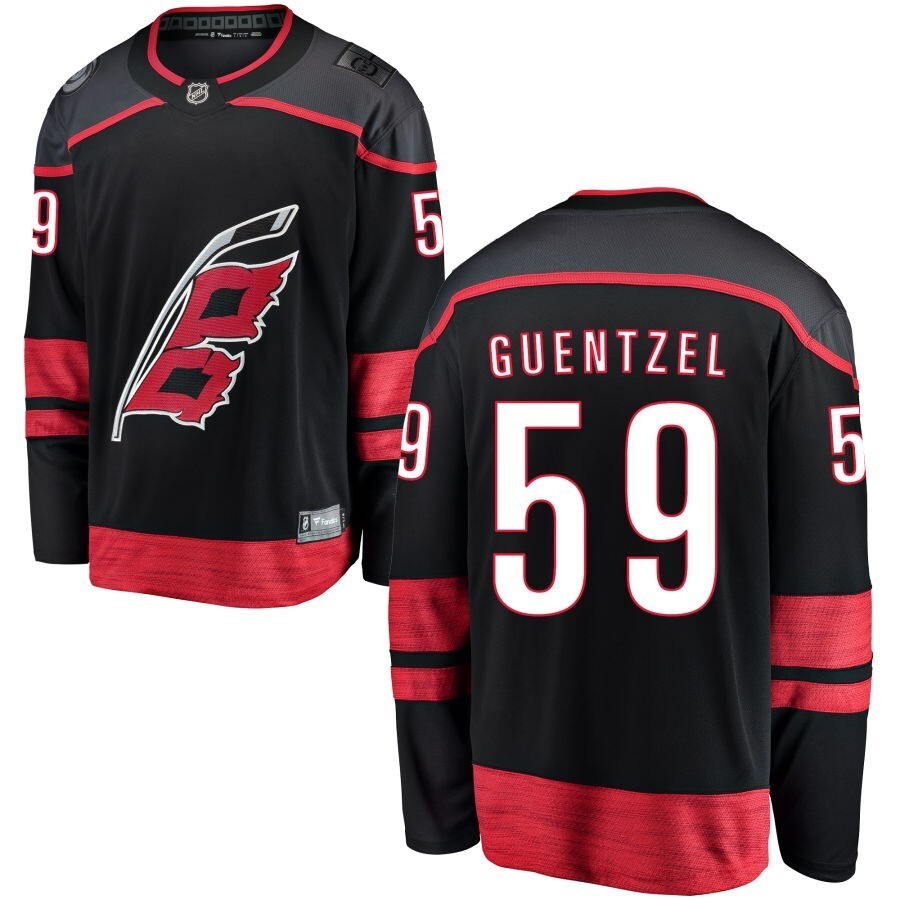 Carolina Hurricanes Black Home_conew1 Hockey Jersey hockey jersey product view 1