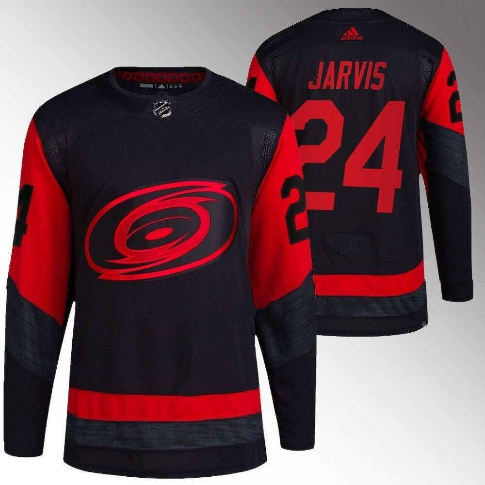 Carolina Hurricanes #24 Seth Jarvis Black 2023 NHL Stadium Series Jersey Hockey Jersey hockey jersey product view 1