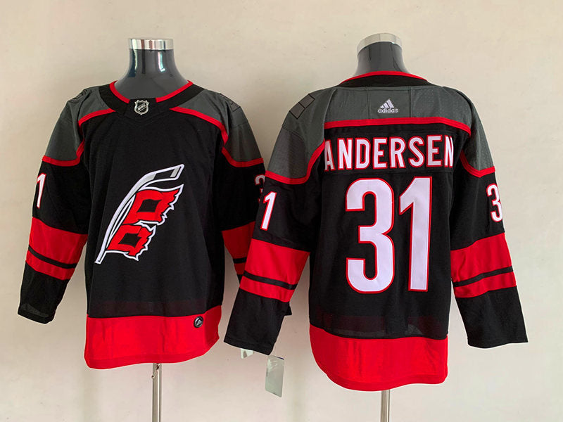 Carolina Hurricanes #31 Frederik Andersen Style 2 Hockey Jersey hockey jersey product view 1