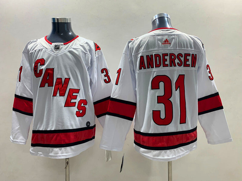 Carolina Hurricanes #31 Frederik Andersen Style 3 Hockey Jersey hockey jersey product view 1