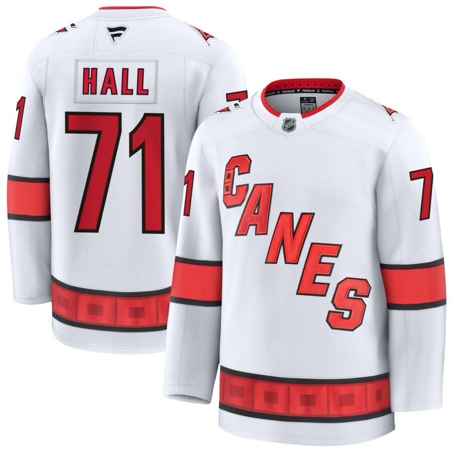 Carolina Hurricanes #71 Taylor Hall Style 3 Hockey Jersey hockey jersey product view 1