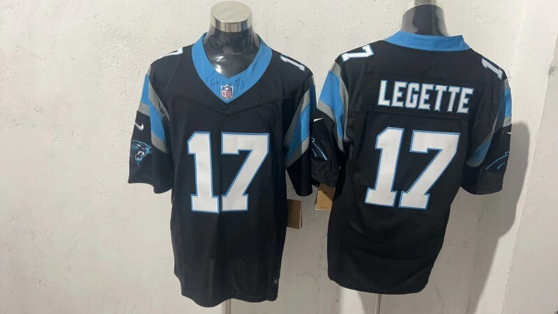 Carolina Panthers #17 Xavier Legette Style 2 Football Jersey football jersey product view 1