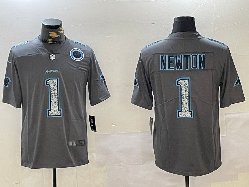 Carolina Panthers #1 Cam Newton Panthers Adult Style 1 Football Jersey football jersey product view 1