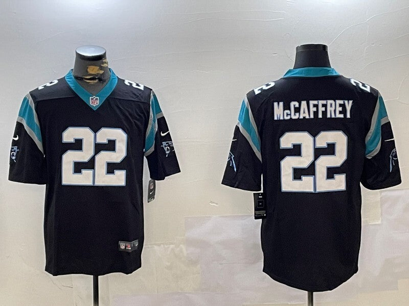 Carolina Panthers #22 Christian McCaffrey V2 Style 4 Football Jersey football jersey product view 1