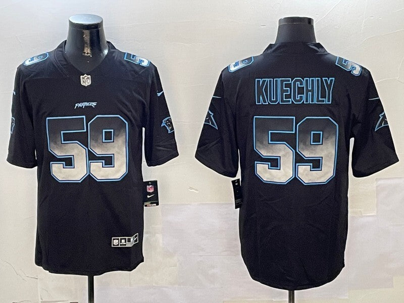 Carolina Panthers #59 Panthers Adult Style 1 Football Jersey football jersey product view 1