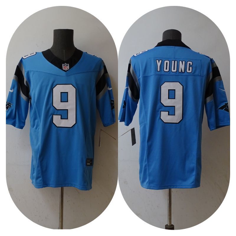 Carolina Panthers #9 Bryce Young Panthers 3 Edition Style 2 Football Jersey football jersey product view 1