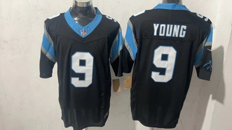 Carolina Panthers #9 Bryce Young Style 2 Football Jersey football jersey product view 1
