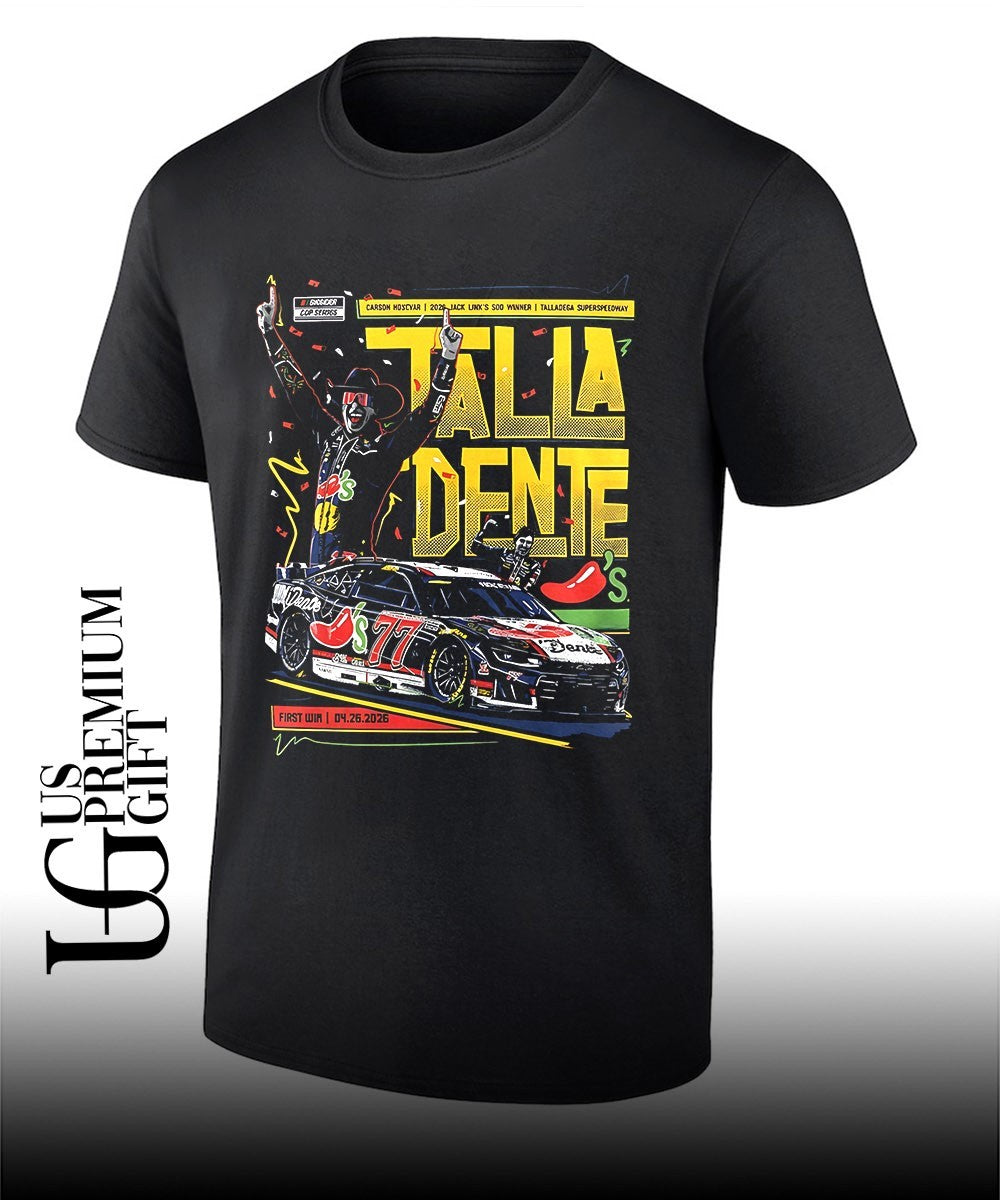 Carson Hocevar Talla Dente graphic shirt Unisex T-shirt, Sweatshirt, Hoodie, Long Sleeve Tee - T-Shirt, Sweatshirt, Hoodie