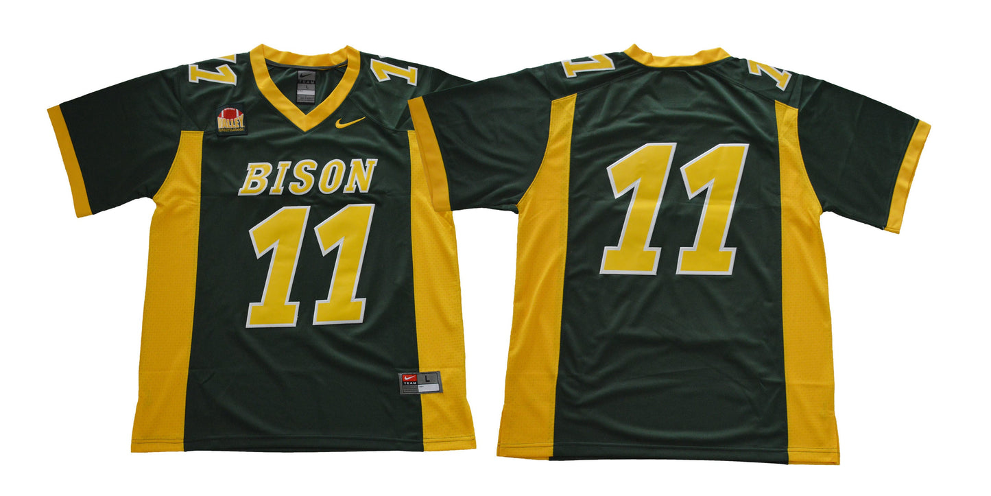 Carson Wentz 11 Green College Football Jersey football jersey product view 1