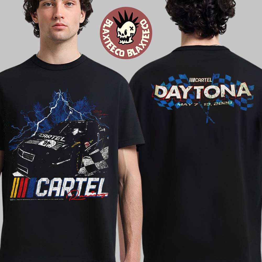 Cartel Band Welcome To Rockville 2026 Festival Limited Edition Merch From May 7 To 10 2026 Daytona NASCAR Style Cartel Racing T-Shirt - T-Shirt, Sweatshirt, Hoodie