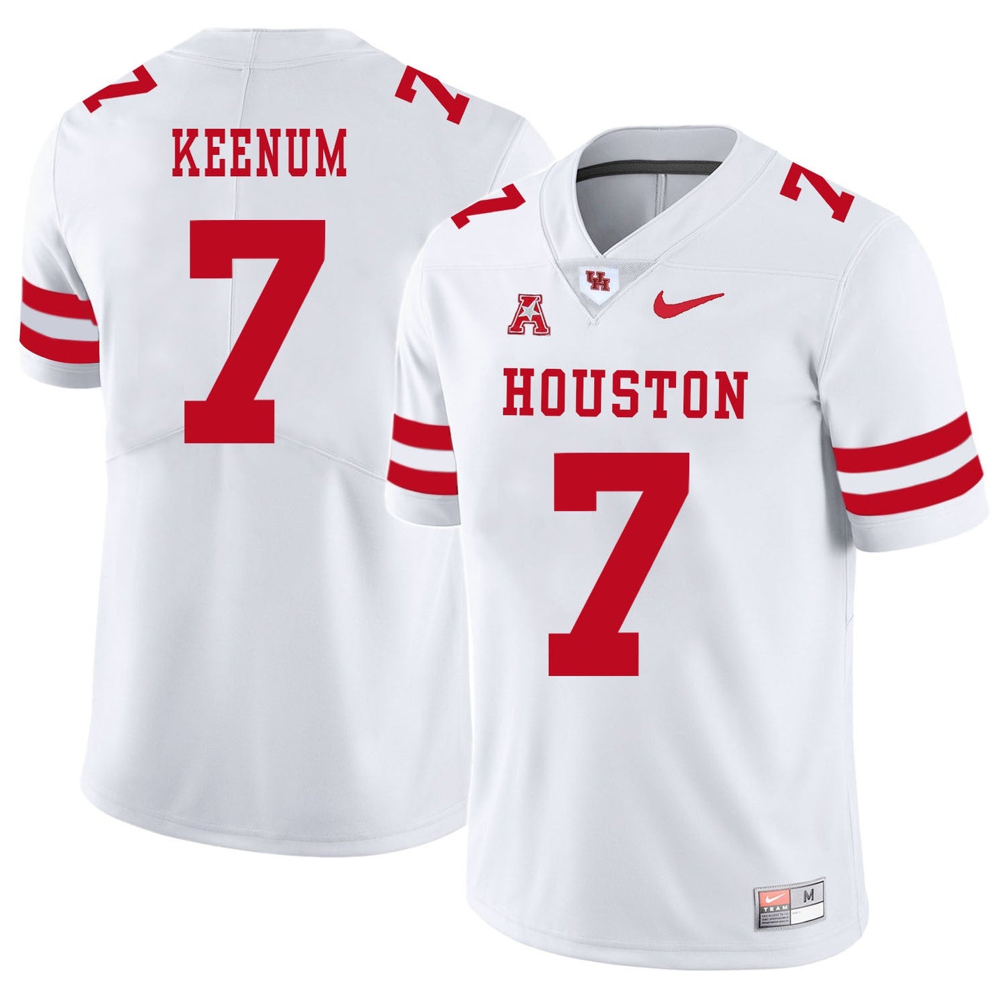 Case Keenum 7 White College Football Jersey football jersey product view 1