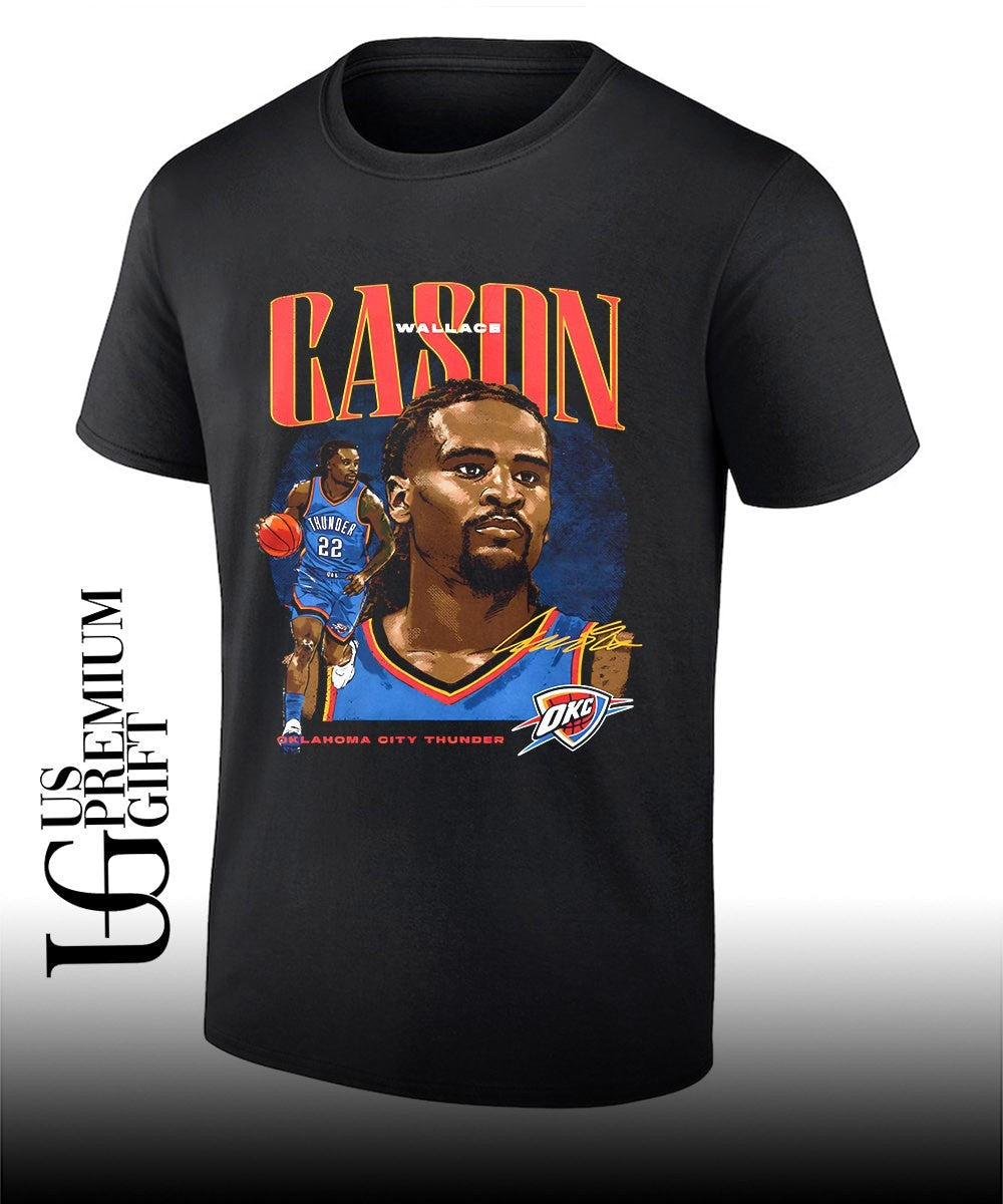 Cason Wallace player Oklahoma City Thunder NBA 2026 signature shirt Unisex T-shirt, Sweatshirt, Hoodie, Long Sleeve Tee - T-Shirt, Sweatshirt, Hoodie
