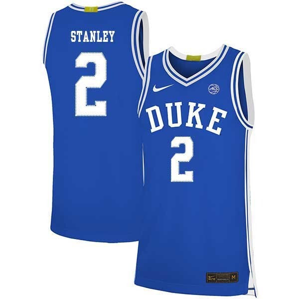 Cassius Stanley 2 Blue College Football Jersey football jersey product view 1