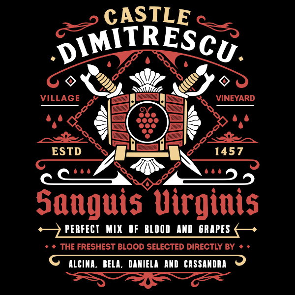 Castle Dimitrescu Vineyard Crest Unisex T-shirt, Sweatshirt, Hoodie, Long Sleeve Tee - T-Shirt, Sweatshirt, Hoodie