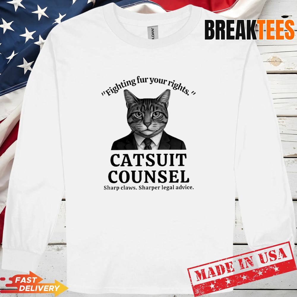 Cat fighting fur your rights catsuit counsel sharp - Adult & Kids T-Shirts, Sweatshirts & Hoodies apparel design preview 3