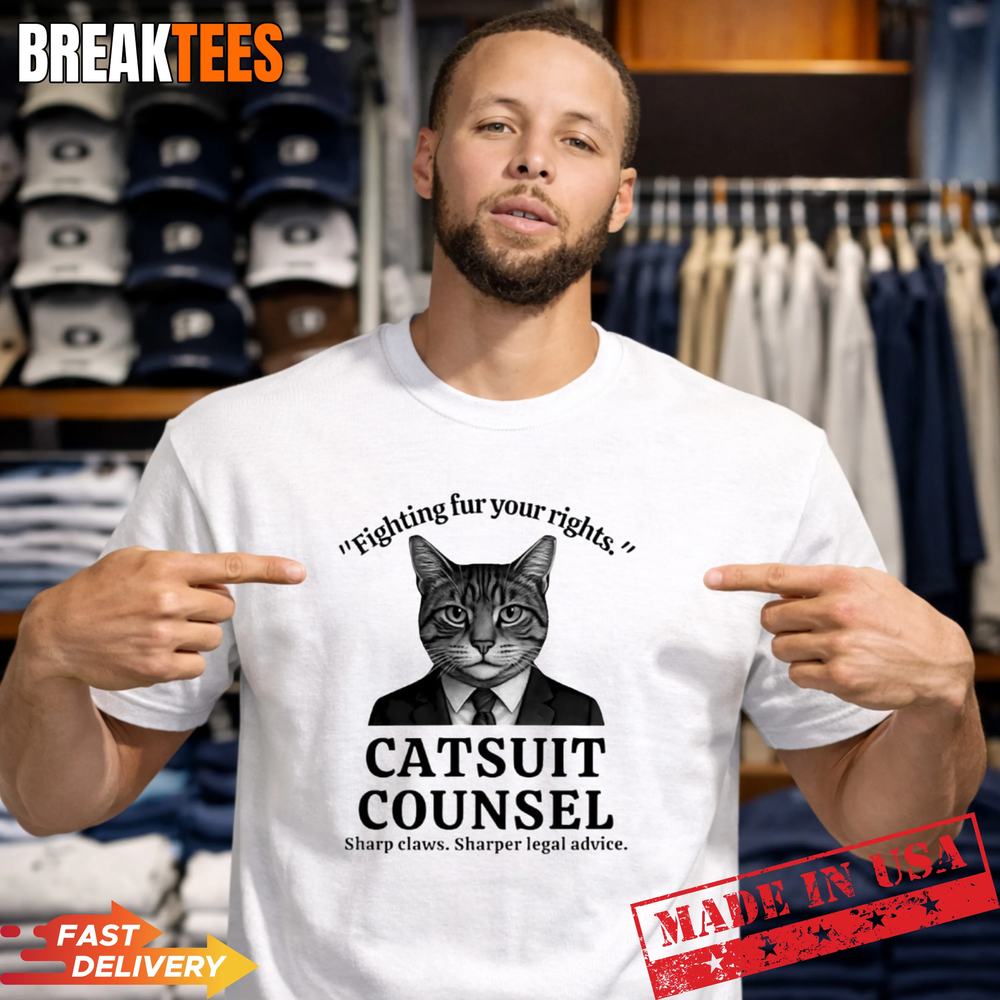 Cat fighting fur your rights catsuit counsel sharp claws sharper legal advice t-shirt Unisex T-shirt, Sweatshirt, Hoodie, Long Sleeve Tee - T-Shirt, Sweatshirt, Hoodie