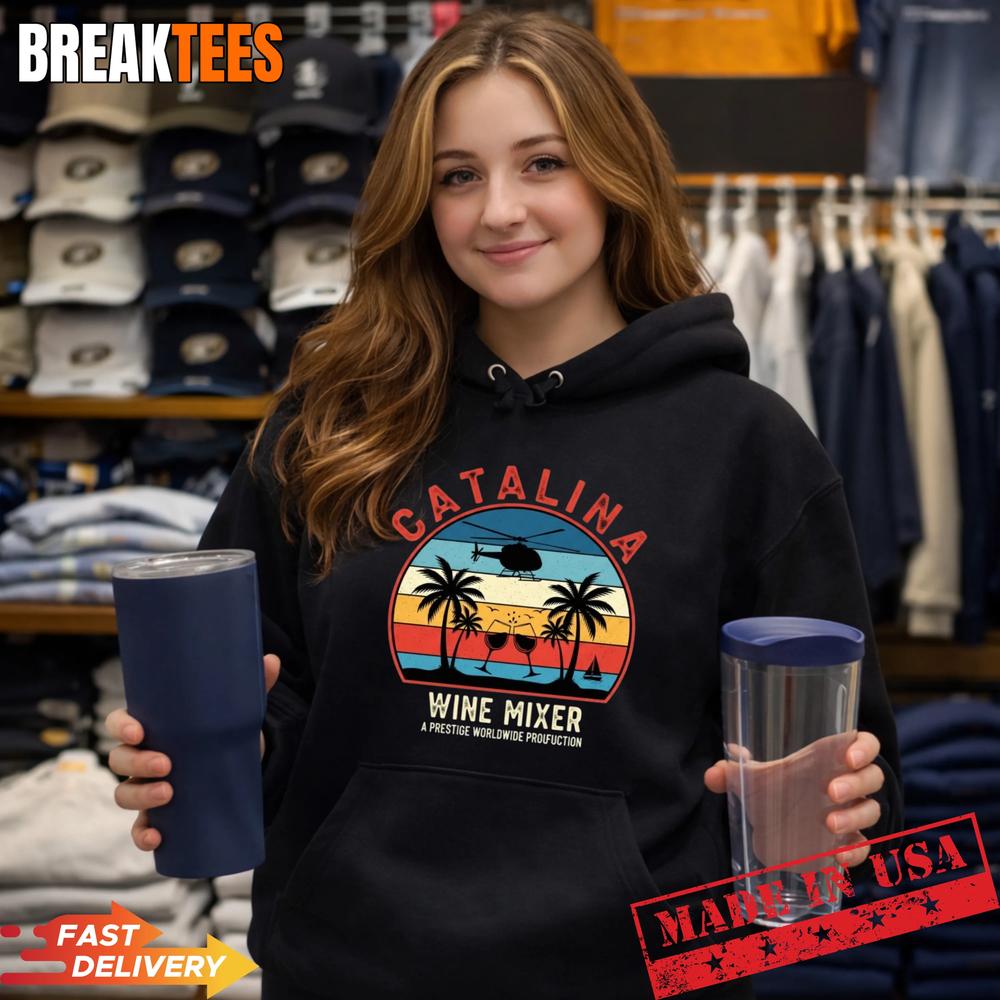 Catalina Wine Mixer Retro - Adult & Kids T-Shirts, Sweatshirts & Hoodies apparel design preview 2