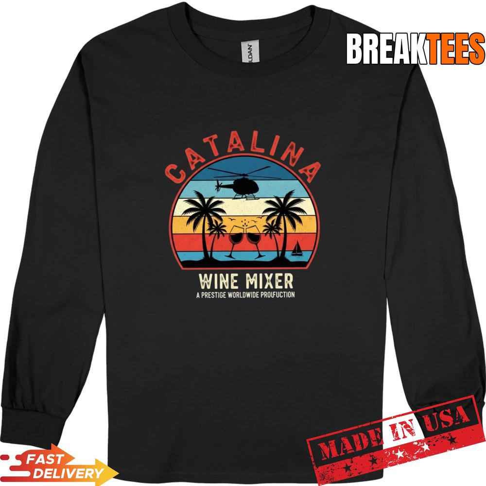 Catalina Wine Mixer Retro - Adult & Kids T-Shirts, Sweatshirts & Hoodies apparel design preview 3