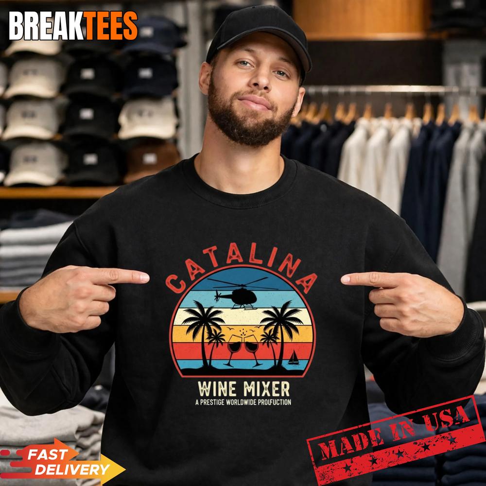 Catalina Wine Mixer Retro - Adult & Kids T-Shirts, Sweatshirts & Hoodies apparel design preview 4
