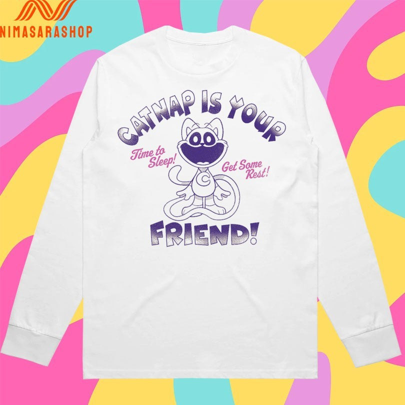 Catnap Is Your Friend Time To Sleep Get Some Rest - Adult & Kids T-Shirts, Sweatshirts & Hoodies apparel design preview 3