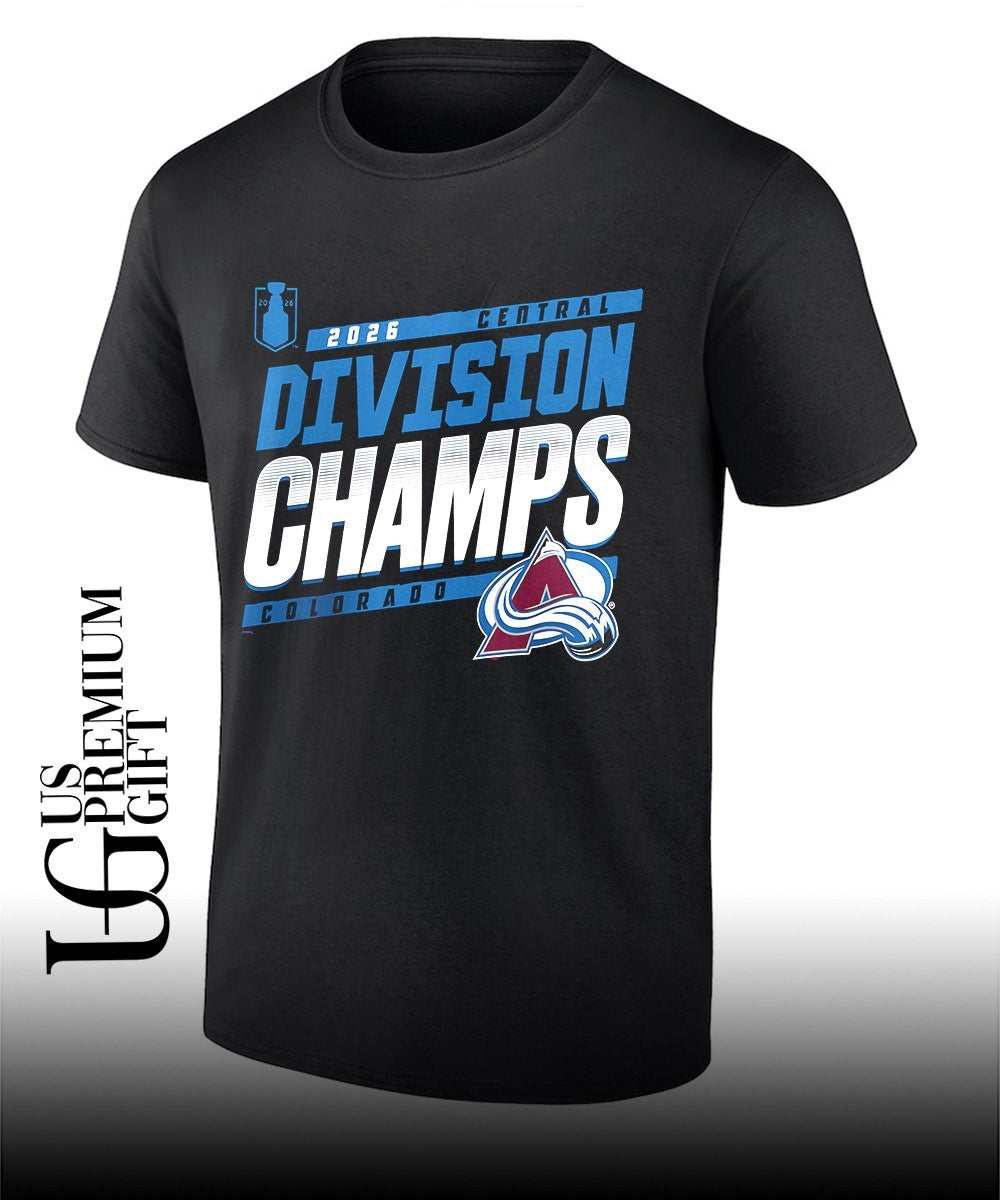 Central Division Champions Colorado Avalanche NHL 2026 shirt Unisex T-shirt, Sweatshirt, Hoodie, Long Sleeve Tee - T-Shirt, Sweatshirt, Hoodie