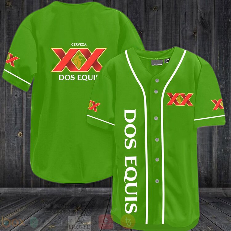 FASHION Cerveza Dos Equis Baseball Jerseys Botton Shirt baseball jersey product view 1