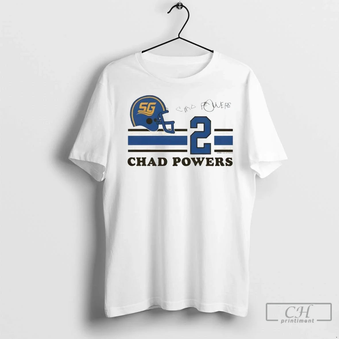 Chad Powers Signature Football T Shirts Unisex T-shirt, Sweatshirt, Hoodie, Long Sleeve Tee - T-Shirt, Sweatshirt, Hoodie