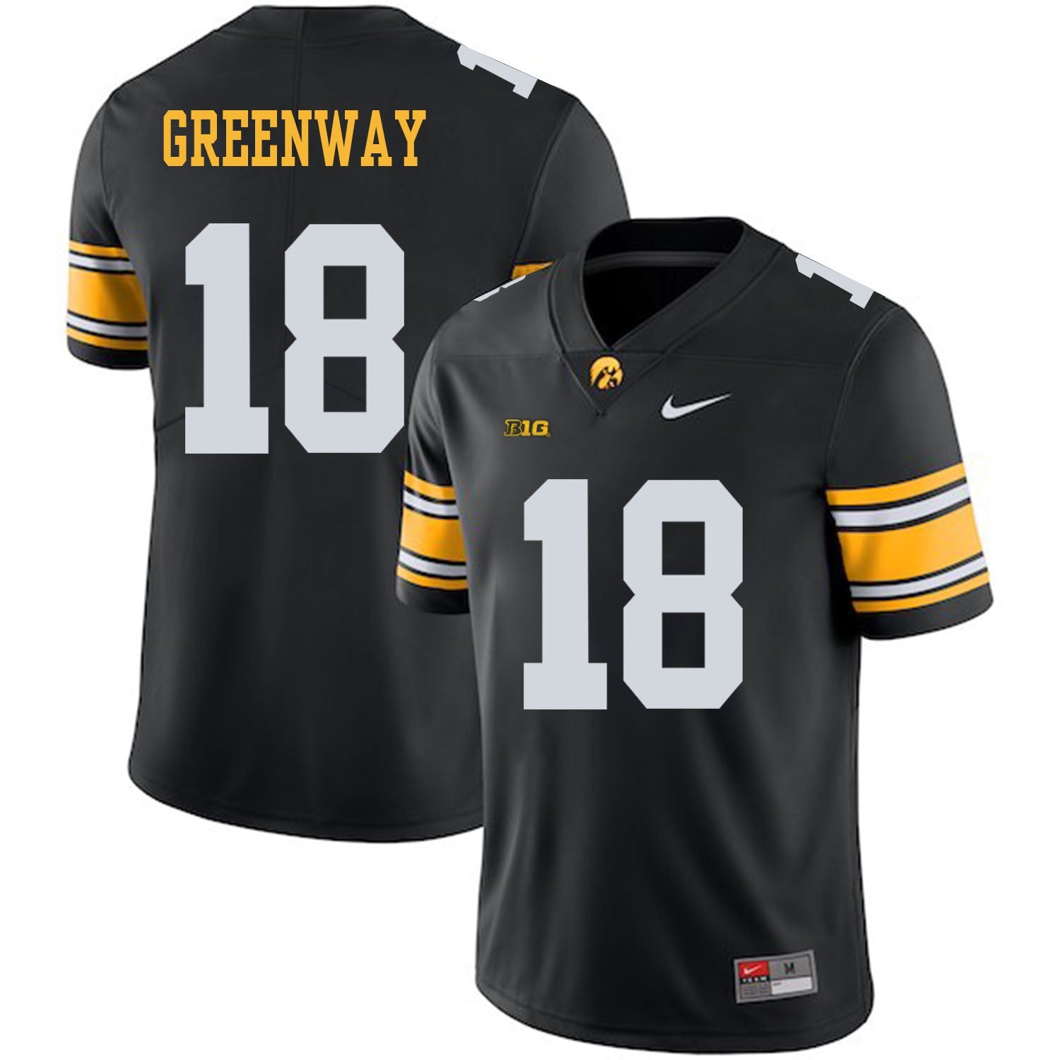 Chad Greenway 18 Black College Football Jersey football jersey product view 1