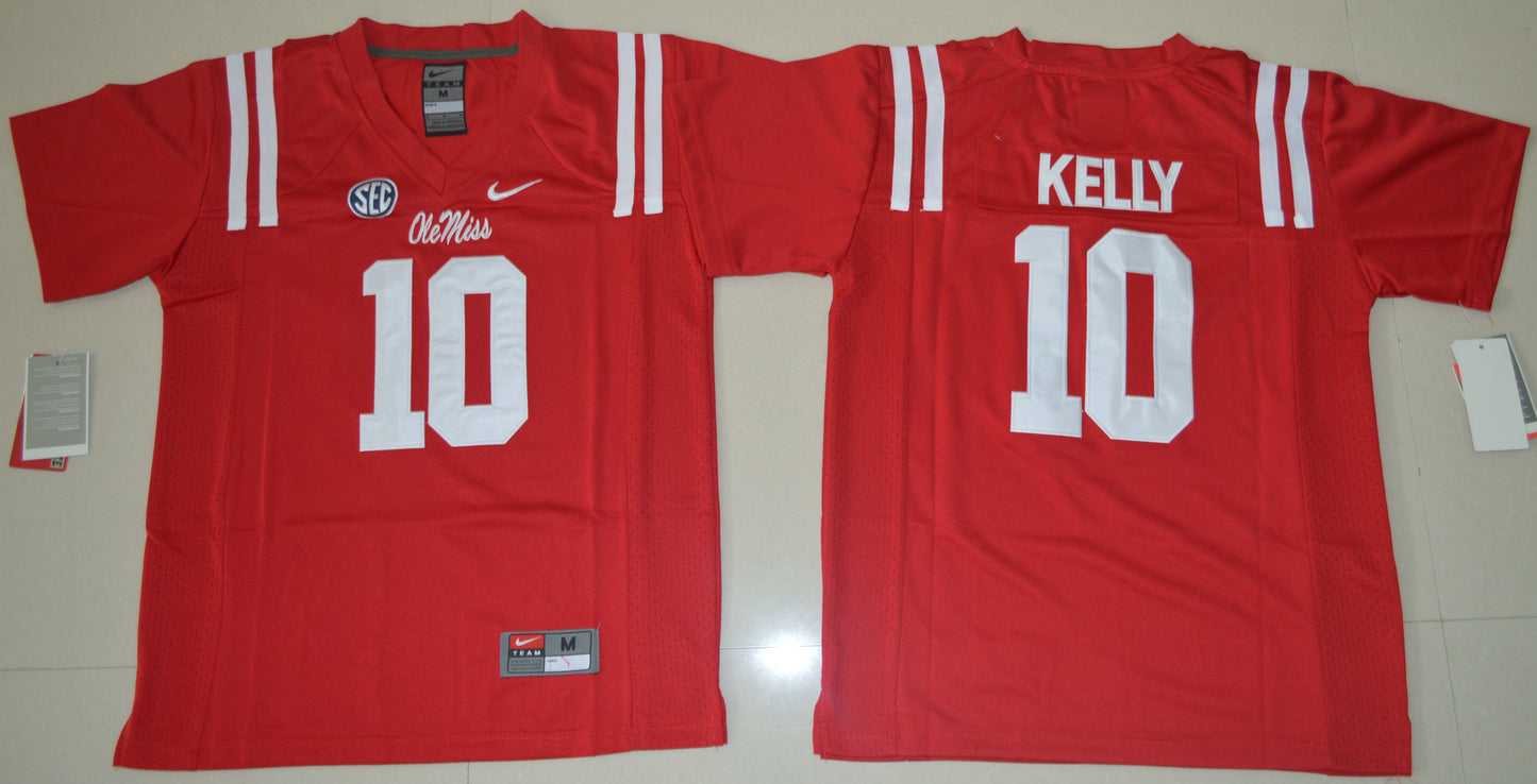 Chad Kelly 10 Red Youth College Football Jersey football jersey product view 1