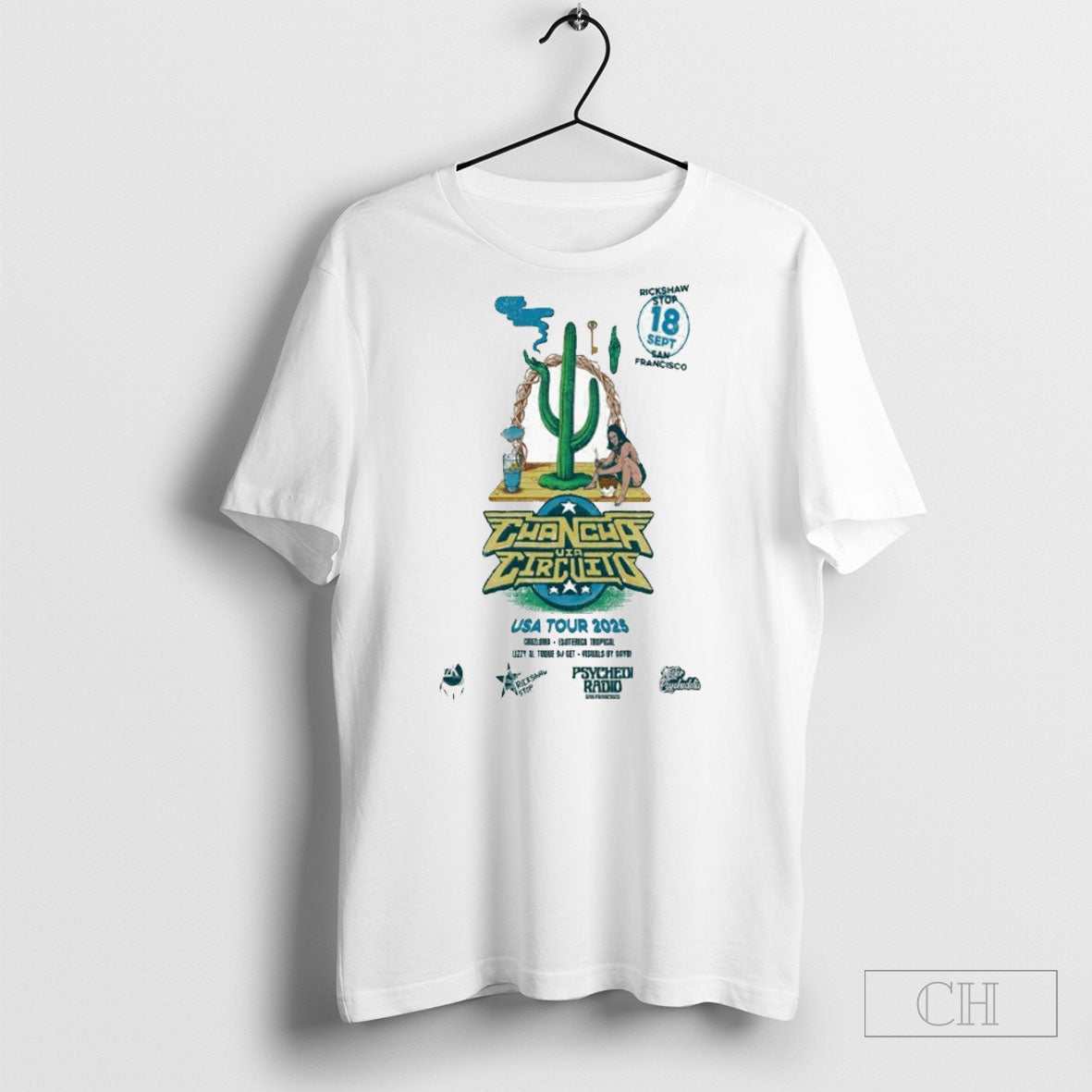 Chancha Via Circuito Usa Tour 2025 Sep 18 San Francisco Ca Shirt Tee Unisex T-shirt, Sweatshirt, Hoodie, Long Sleeve Tee - T-Shirt, Sweatshirt, Hoodie