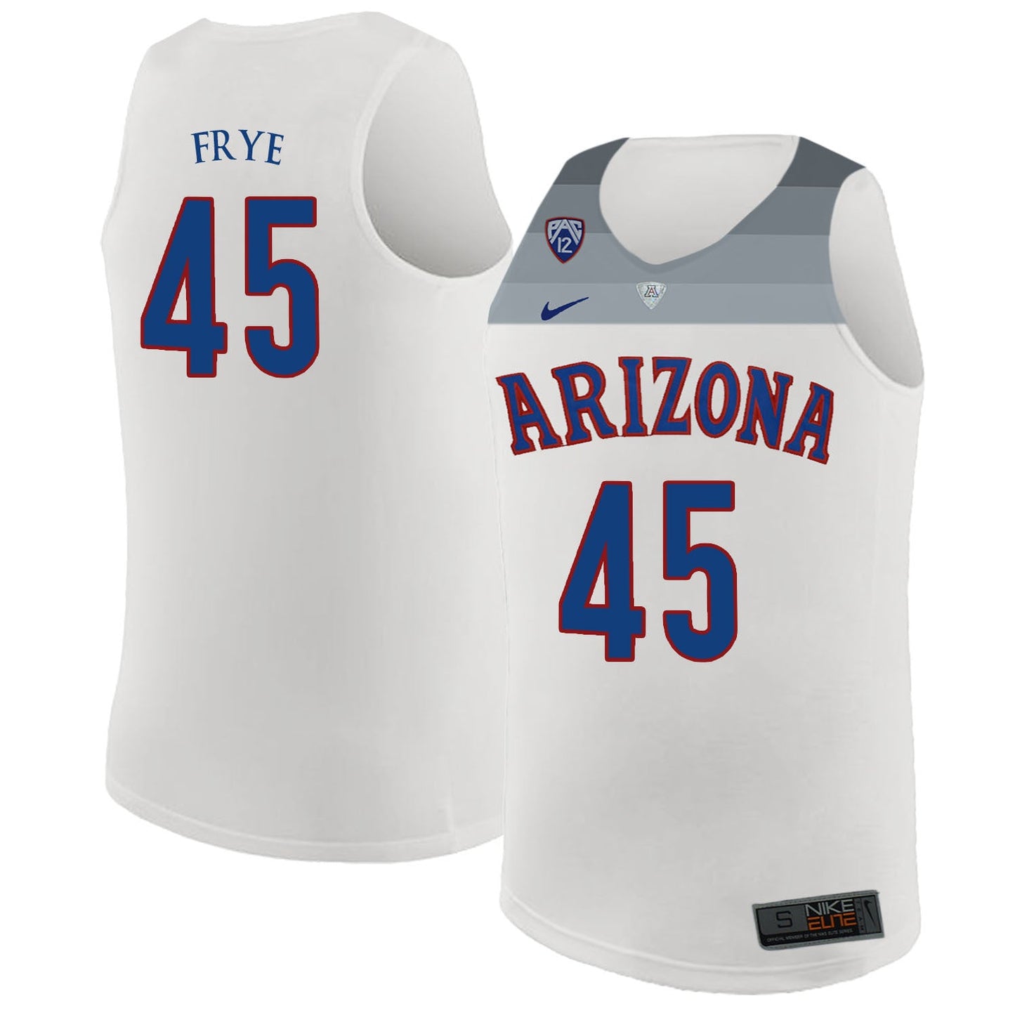 Channing Frye 45 White College Football Jersey football jersey product view 1