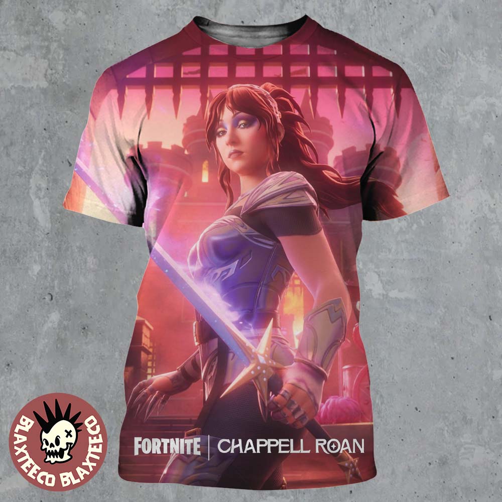 Chappell Roan X Fortnite 2026 Fortnite Festival Icon Roan Of Arc Skin Art All Over Print Shirt - T-Shirt, Sweatshirt, Hoodie