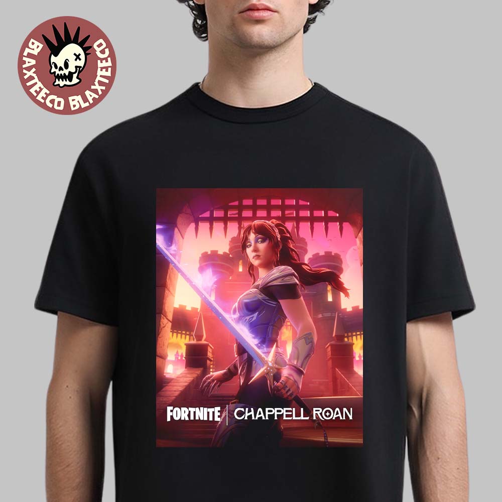 Chappell Roan X Fortnite 2026 Fortnite Festival Icon Roan Of Arc Skin Art T-Shirt Unisex T-shirt, Sweatshirt, Hoodie, Long Sleeve Tee - T-Shirt, Sweatshirt, Hoodie