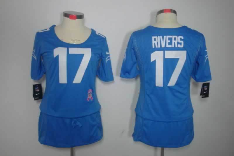 Chargers Lightning (Women's) Style 1 Football Jersey football jersey product view 1