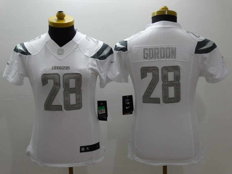 Chargers Lightning (Women's) Style 4 Football Jersey football jersey product view 1