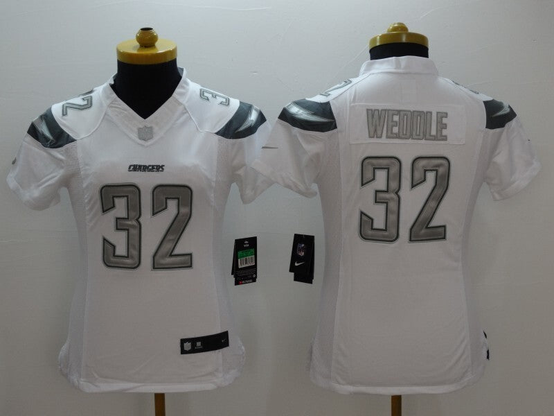 Chargers Lightning (Women's) Style 5 Football Jersey football jersey product view 1