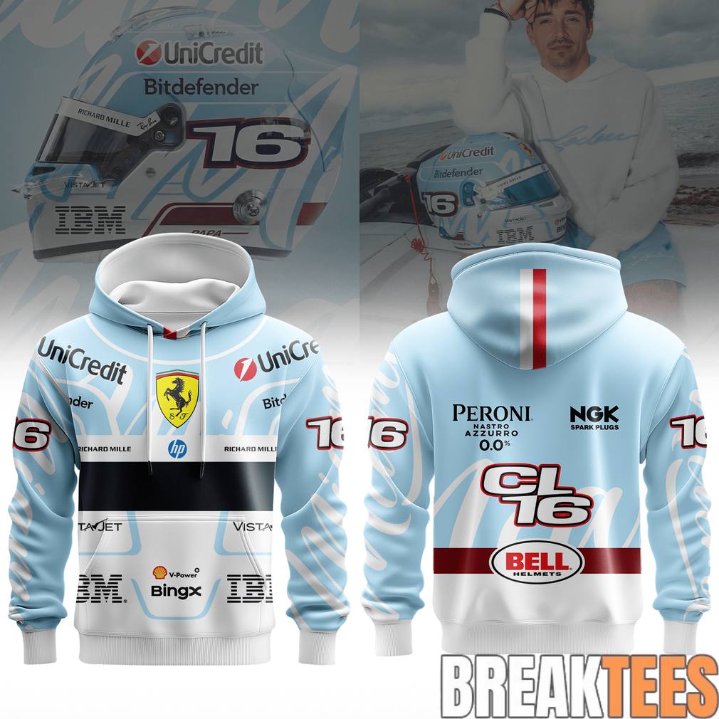 Charles Leclerc 16 Miami GP 2026 Hoodie Unisex T-shirt, Sweatshirt, Hoodie, Long Sleeve Tee - T-Shirt, Sweatshirt, Hoodie