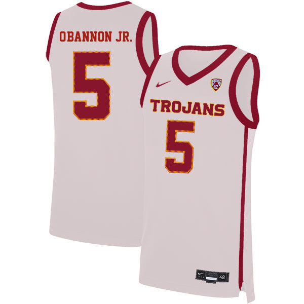 Charles O'Bannon Jr.5 White College Football Jersey football jersey product view 1