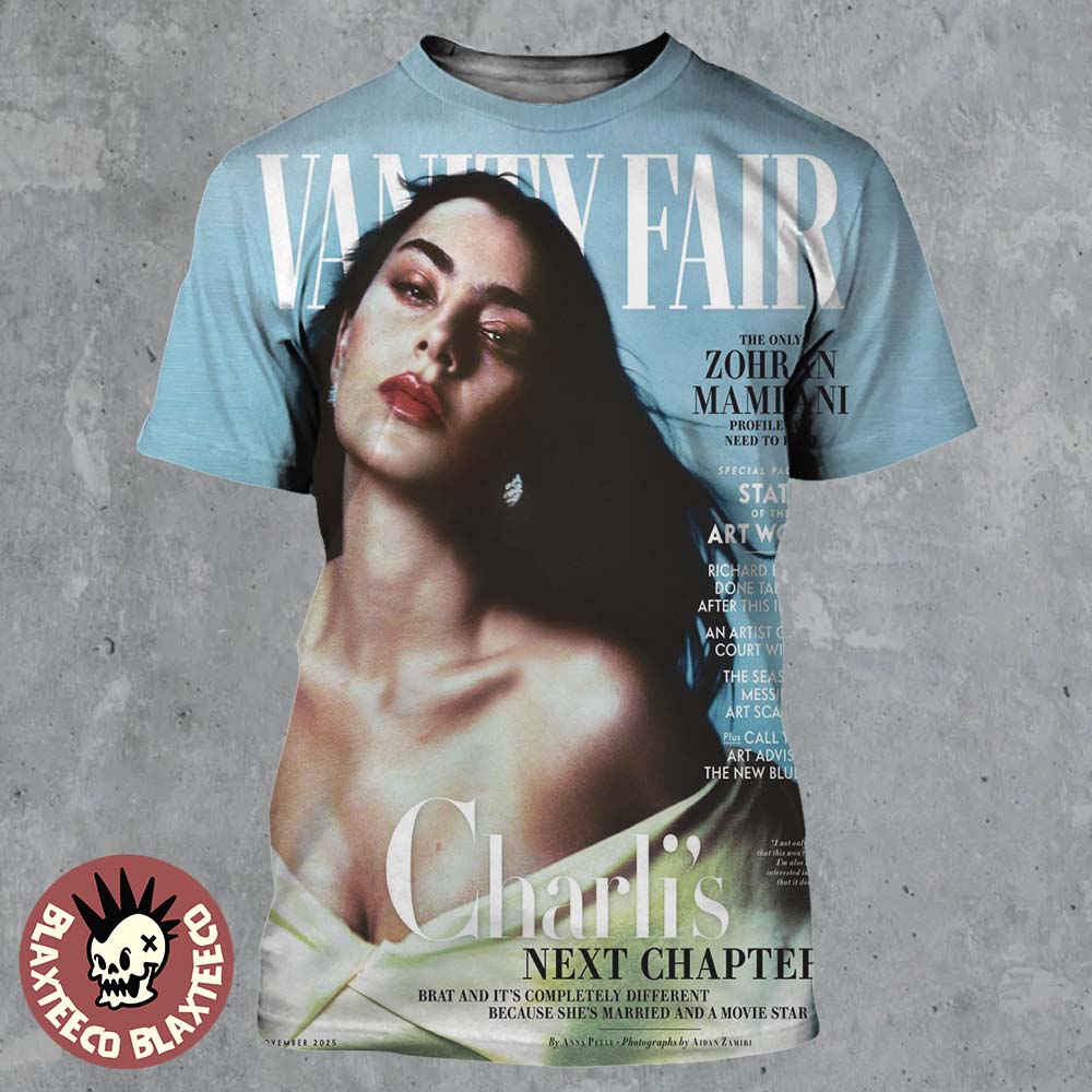 Charli XCX Graces The Cover Of Vanity Fair Magazine November 2025 Charis Next Chapter All Over Print Shirt - T-Shirt, Sweatshirt, Hoodie