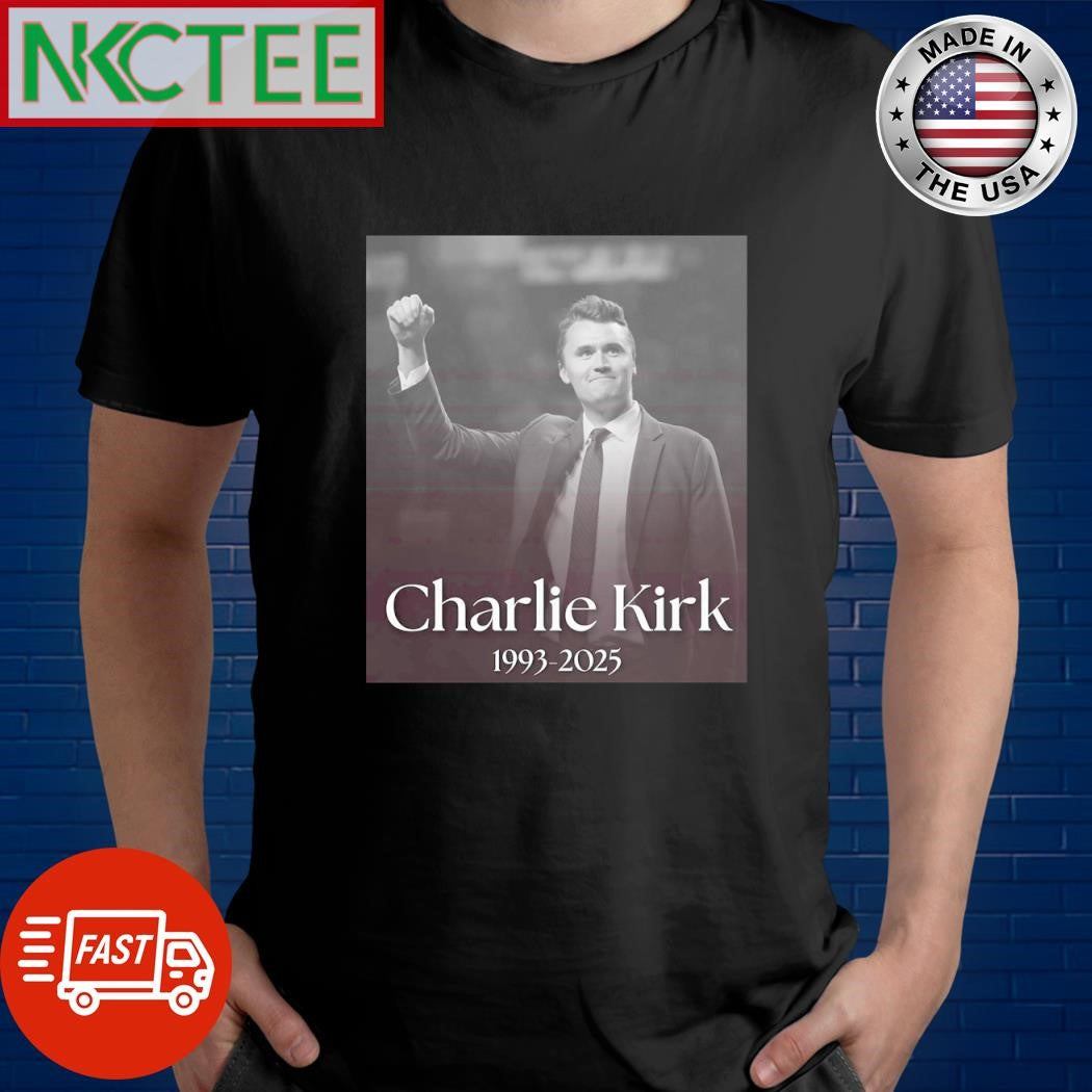 Charlie Kirk 1993 2025 punch hand shirt Unisex T-shirt, Sweatshirt, Hoodie, Long Sleeve Tee - T-Shirt, Sweatshirt, Hoodie