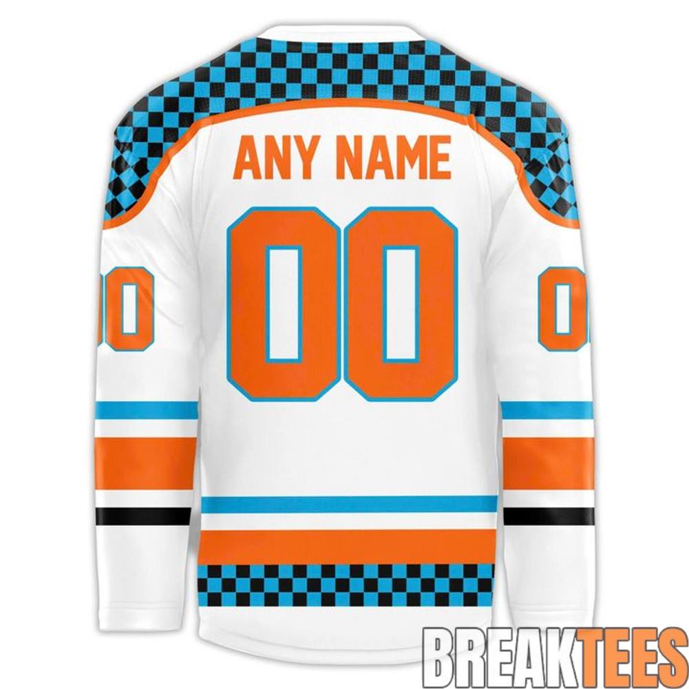 Charlotte Checkers Throwback 90s Hockey Jersey hockey jersey product view 3