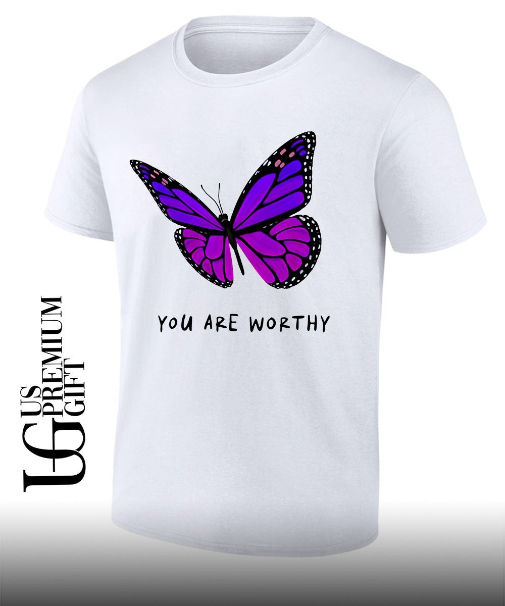 Charlotte Flair Butterfly you are worthy shirt Unisex T-shirt, Sweatshirt, Hoodie, Long Sleeve Tee - T-Shirt, Sweatshirt, Hoodie