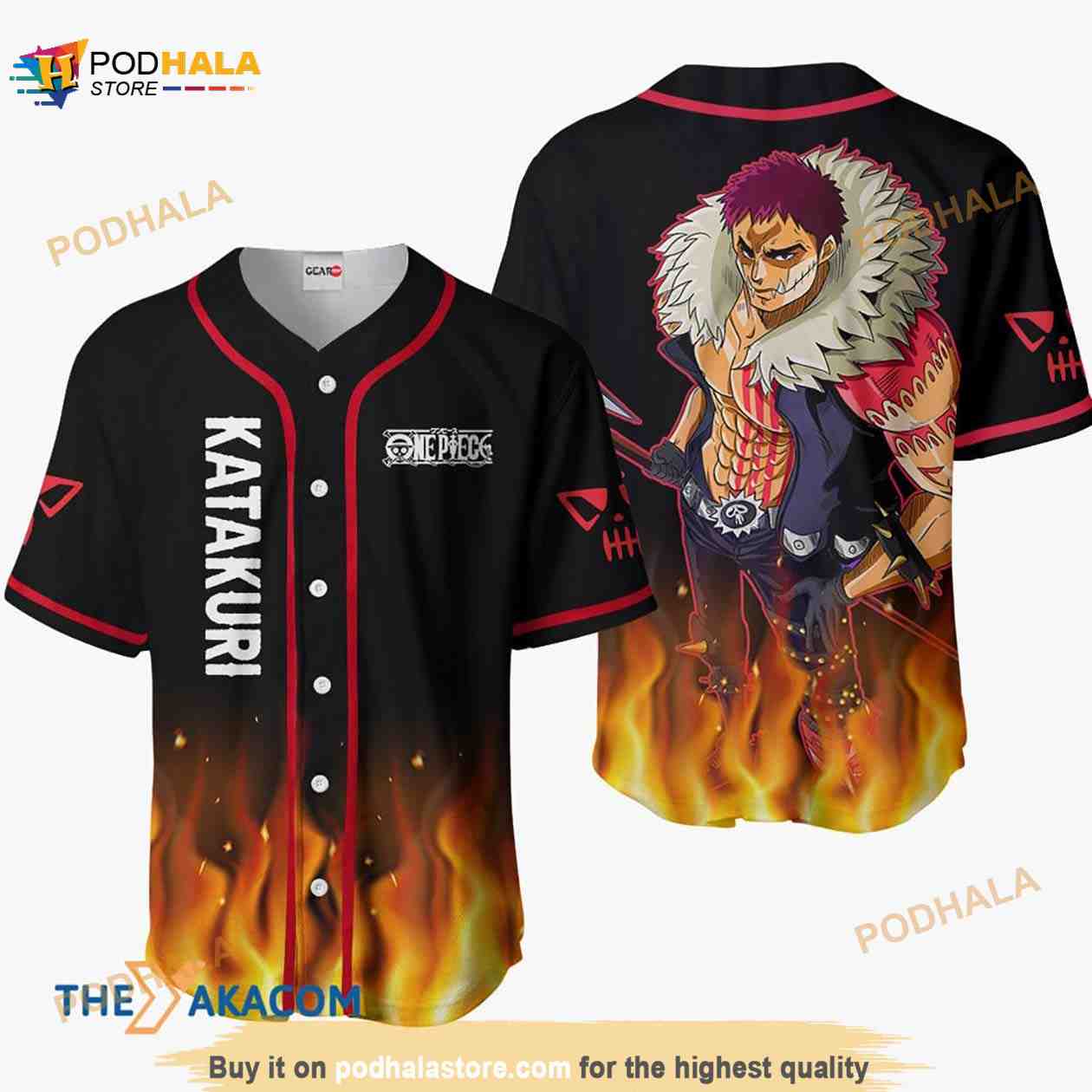 Charlotte Katakuri Anime Gift Christmas For Fan 3D Baseball Jersey Shirt baseball jersey product view 1