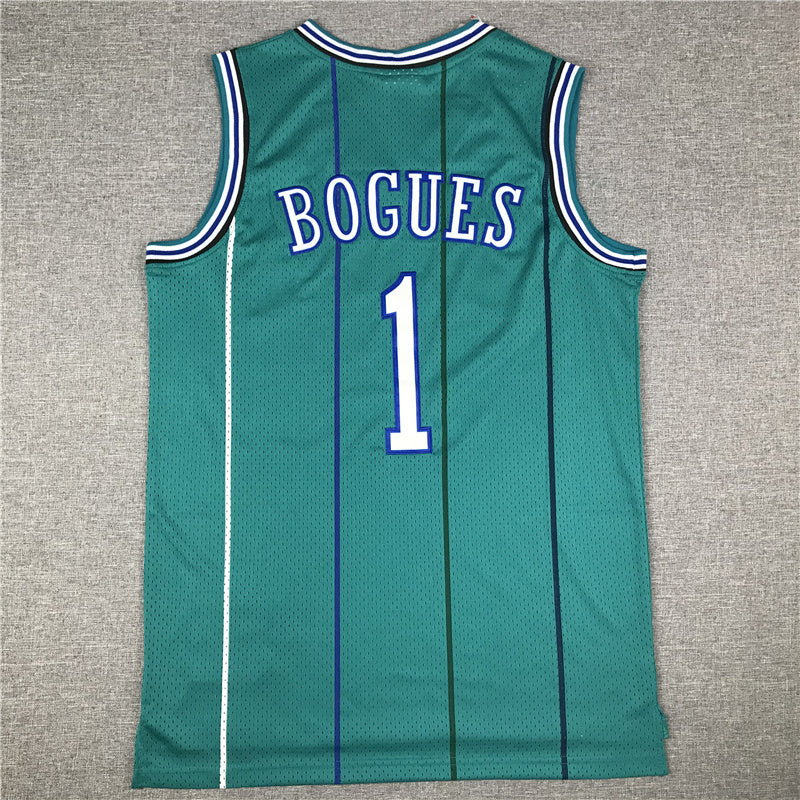 Charlotte Hornets Hornets 1 Green Retro Logo Style 1 Basketball Jersey basketball jersey product view 1